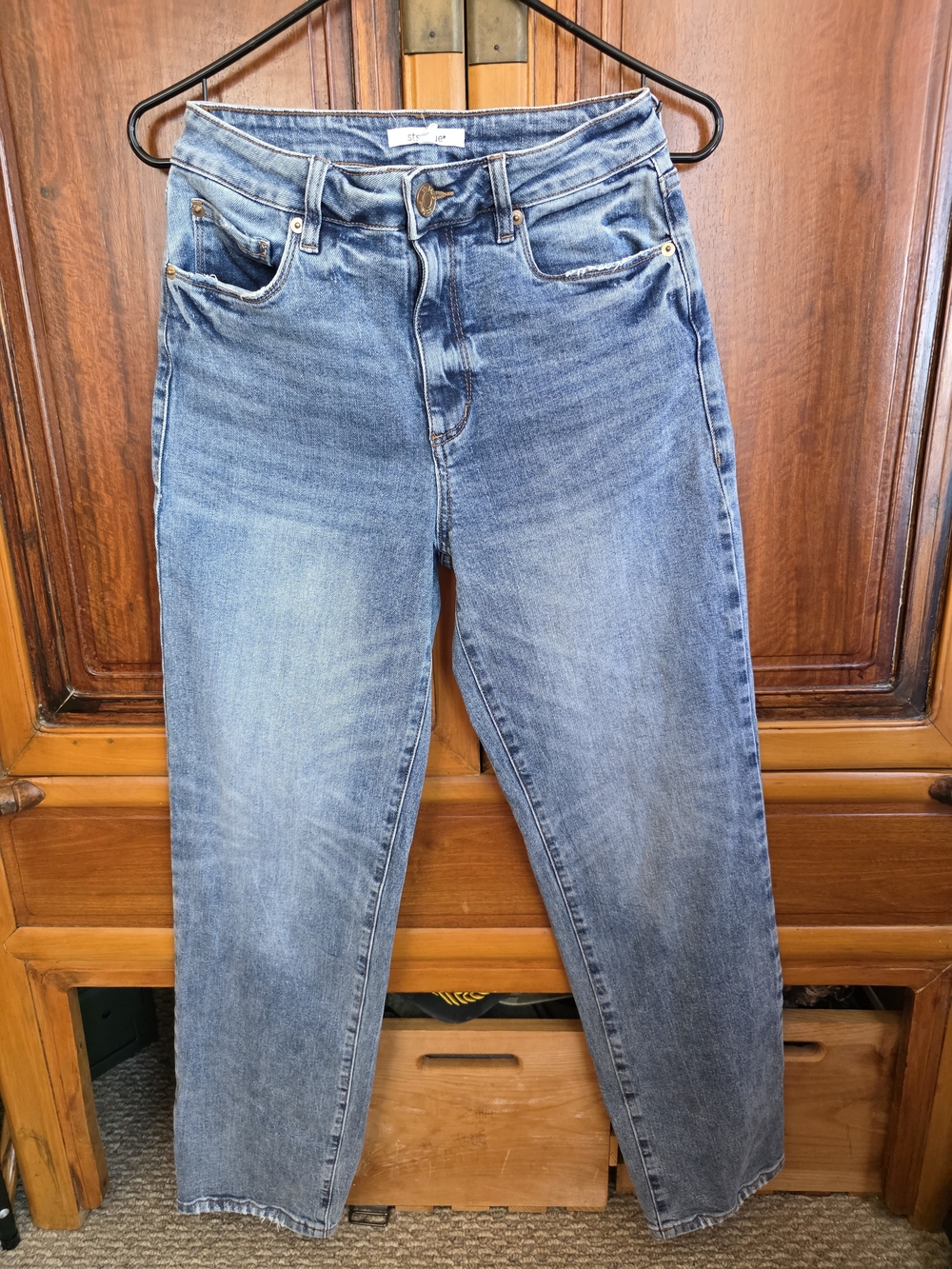 STS Blue Allison High Rise Women's Straight-Leg Jeans in Faded Blue Size 26